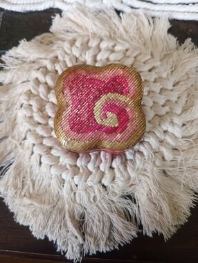 Tiny Vintage Handwoven Trinket Box